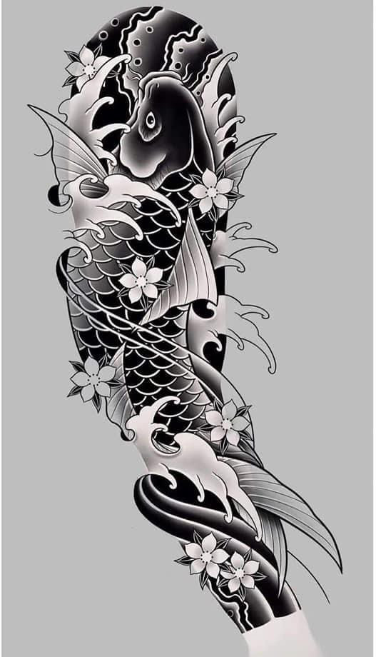 鯉魚紋身新設計,友情與陪伴的溫馨故事展