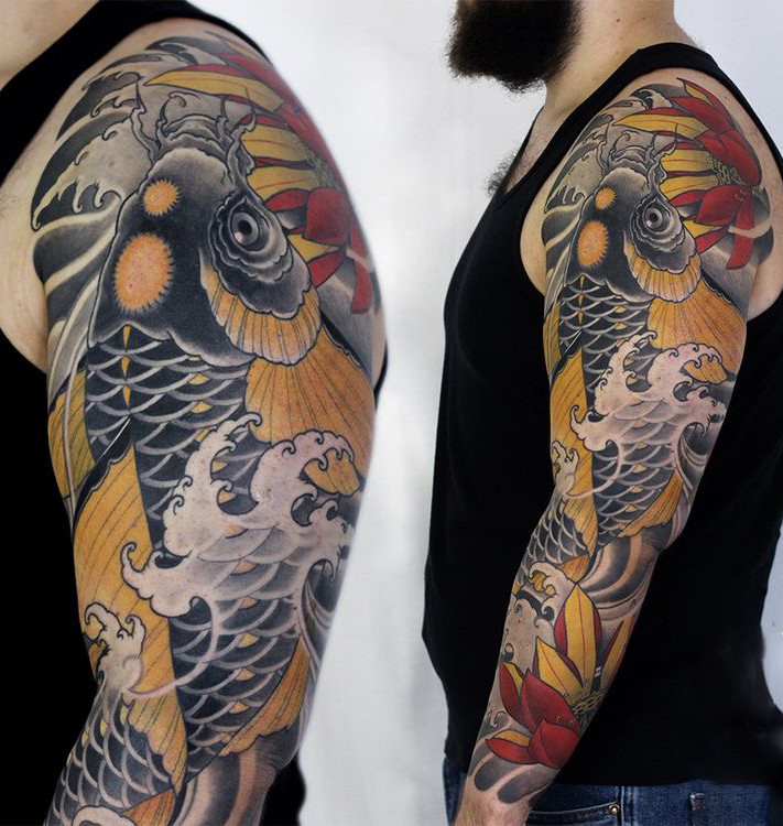 鯉魚紋身新設計,友情與陪伴的溫馨故事展