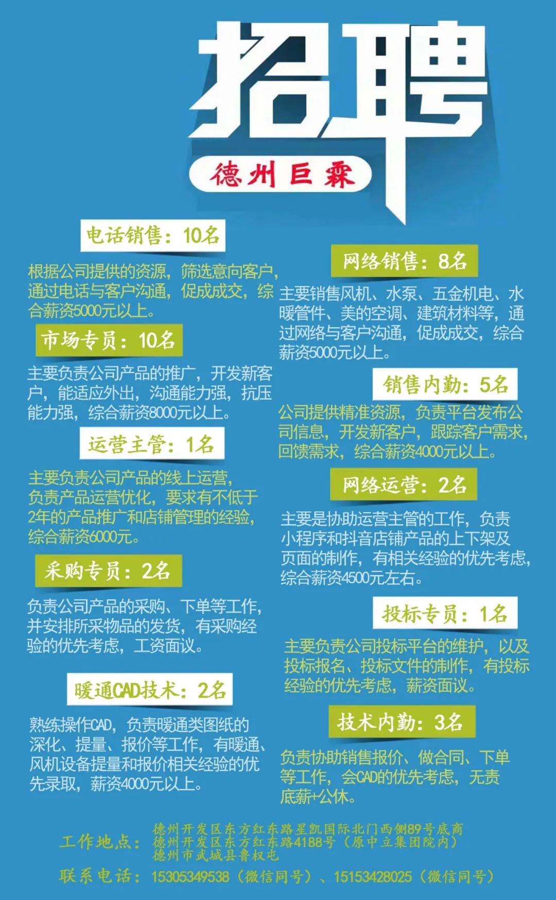 德州銷售招聘信息更新,小巷里的寶藏職位等你來(lái)發(fā)掘!