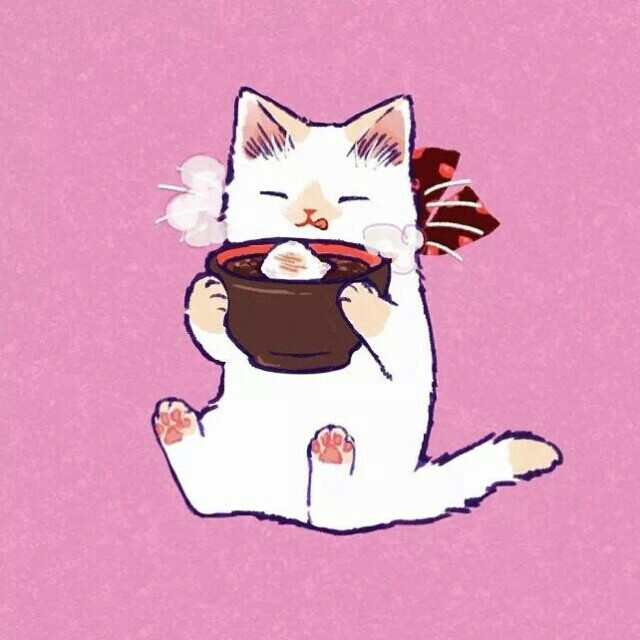 貓的動漫頭像,溫馨日常趣事中的小貓咪