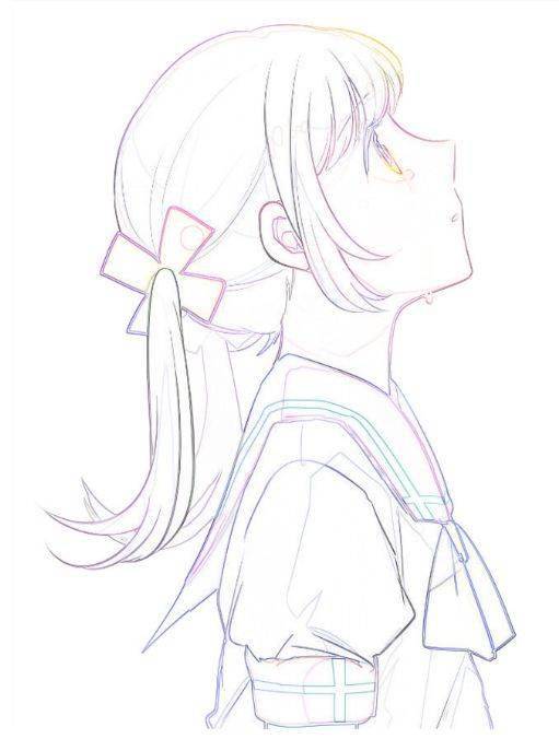 手繪動漫人物線稿,一筆一畫的自信與成就之路