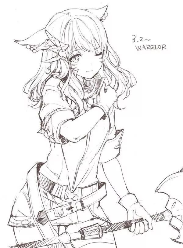 手繪動漫人物線稿,一筆一畫的自信與成就之路