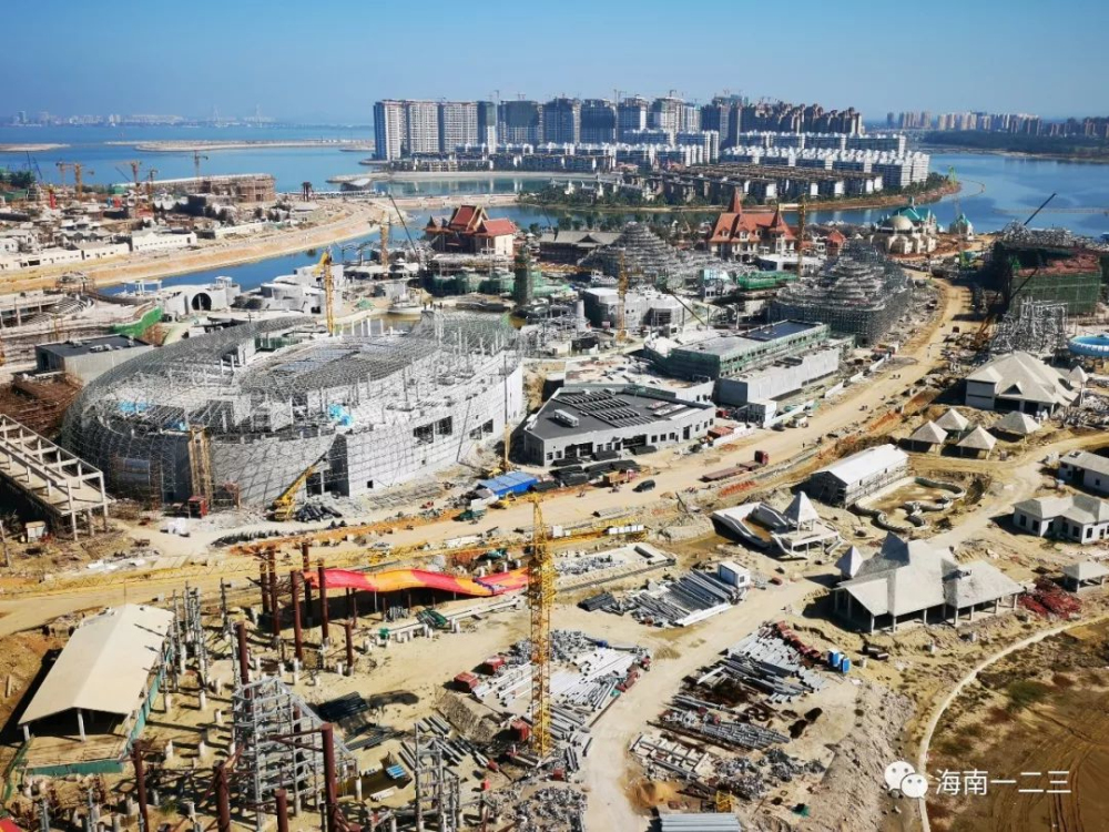 海花島最新工程進展視頻,揭秘未來城市驚艷面貌!