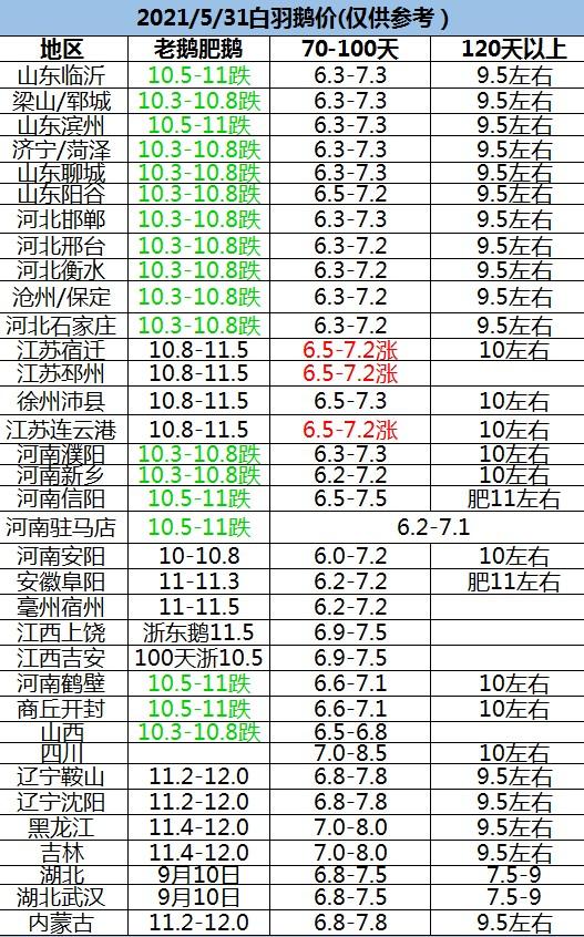 大鵝價格最新行情動態更新??